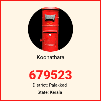 Koonathara pin code, district Palakkad in Kerala