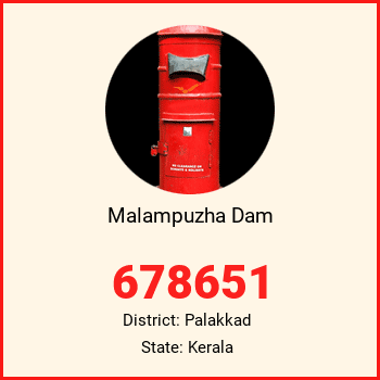 Malampuzha Dam pin code, district Palakkad in Kerala