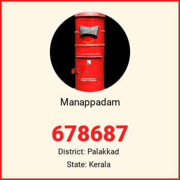 Manappadam pin code, district Palakkad in Kerala