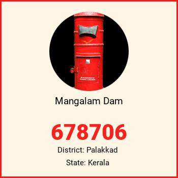 Mangalam Dam pin code, district Palakkad in Kerala