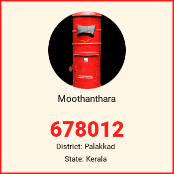 Moothanthara pin code, district Palakkad in Kerala