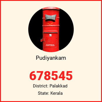 Pudiyankam pin code, district Palakkad in Kerala