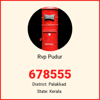 Rvp Pudur pin code, district Palakkad in Kerala