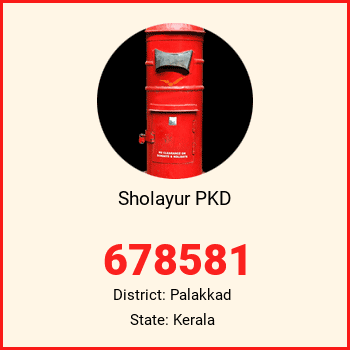 Sholayur PKD pin code, district Palakkad in Kerala