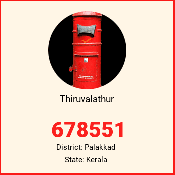 Thiruvalathur pin code, district Palakkad in Kerala