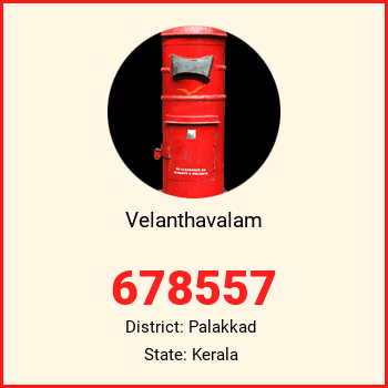 Velanthavalam pin code, district Palakkad in Kerala