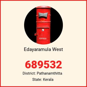 Edayaramula West pin code, district Pathanamthitta in Kerala