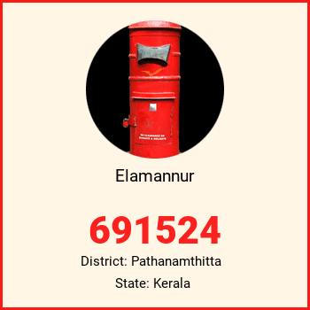 Elamannur pin code, district Pathanamthitta in Kerala