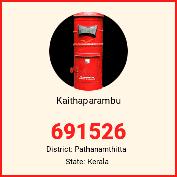 Kaithaparambu pin code, district Pathanamthitta in Kerala