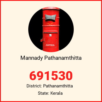 Mannady Pathanamthitta pin code, district Pathanamthitta in Kerala