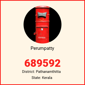 Perumpatty pin code, district Pathanamthitta in Kerala