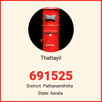 Thattayil pin code, district Pathanamthitta in Kerala