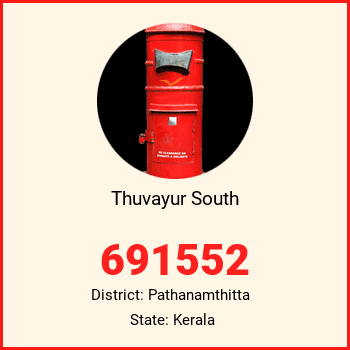 Thuvayur South pin code, district Pathanamthitta in Kerala