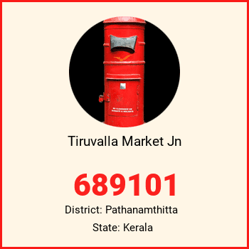 Tiruvalla Market Jn pin code, district Pathanamthitta in Kerala