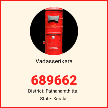 Vadasserikara pin code, district Pathanamthitta in Kerala