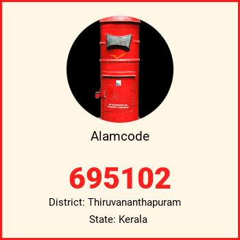 Alamcode pin code, district Thiruvananthapuram in Kerala