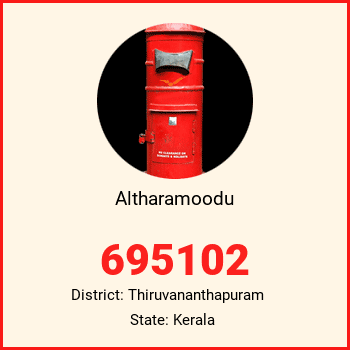 Altharamoodu pin code, district Thiruvananthapuram in Kerala