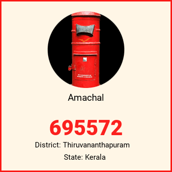 Amachal pin code, district Thiruvananthapuram in Kerala