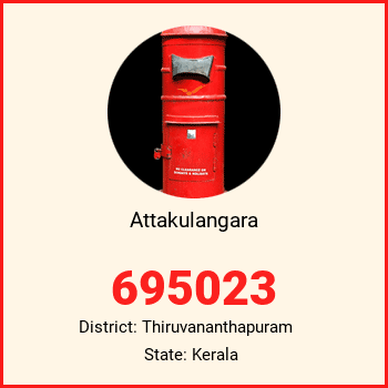 Attakulangara pin code, district Thiruvananthapuram in Kerala