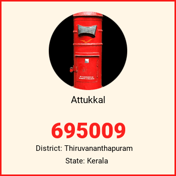 Attukkal pin code, district Thiruvananthapuram in Kerala