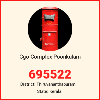 Cgo Complex Poonkulam pin code, district Thiruvananthapuram in Kerala