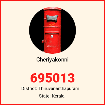Cheriyakonni pin code, district Thiruvananthapuram in Kerala