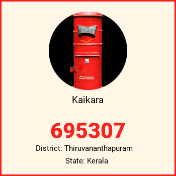 Kaikara pin code, district Thiruvananthapuram in Kerala