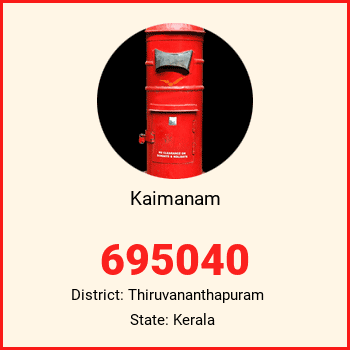 Kaimanam pin code, district Thiruvananthapuram in Kerala