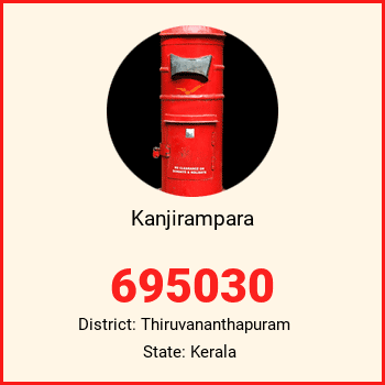 Kanjirampara pin code, district Thiruvananthapuram in Kerala