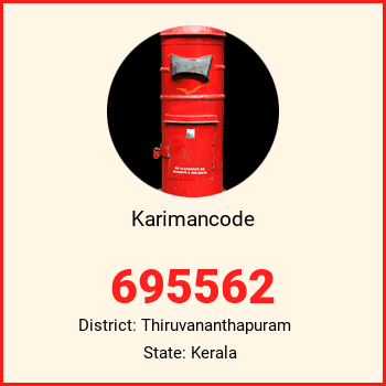 Karimancode pin code, district Thiruvananthapuram in Kerala