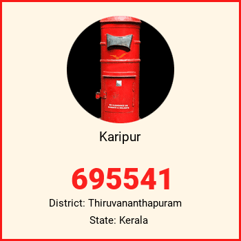 Karipur pin code, district Thiruvananthapuram in Kerala