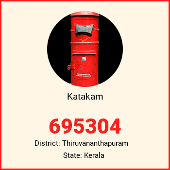 Katakam pin code, district Thiruvananthapuram in Kerala