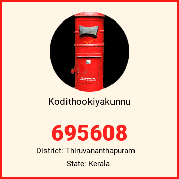 Kodithookiyakunnu pin code, district Thiruvananthapuram in Kerala
