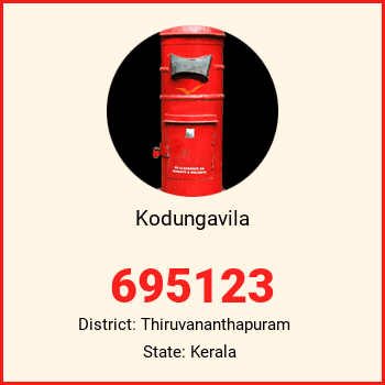Kodungavila pin code, district Thiruvananthapuram in Kerala