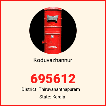 Koduvazhannur pin code, district Thiruvananthapuram in Kerala