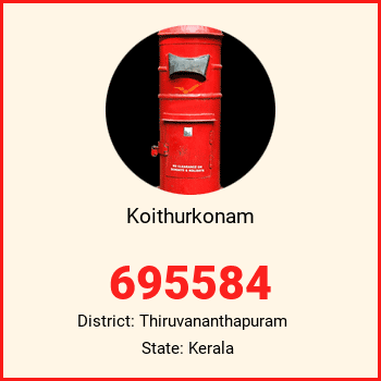 Koithurkonam pin code, district Thiruvananthapuram in Kerala