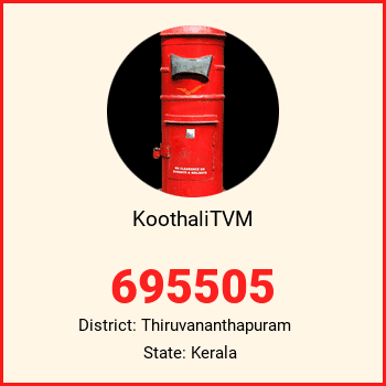KoothaliTVM pin code, district Thiruvananthapuram in Kerala
