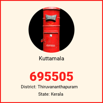 Kuttamala pin code, district Thiruvananthapuram in Kerala