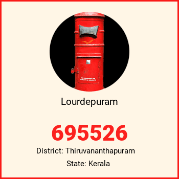 Lourdepuram pin code, district Thiruvananthapuram in Kerala