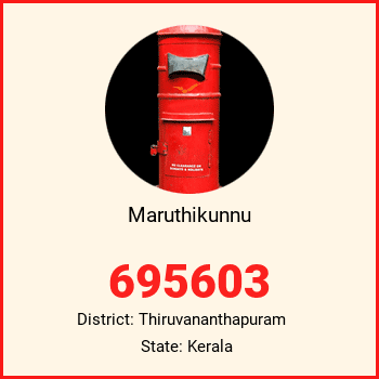 Maruthikunnu pin code, district Thiruvananthapuram in Kerala