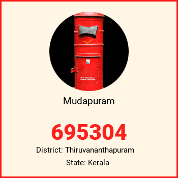 Mudapuram pin code, district Thiruvananthapuram in Kerala