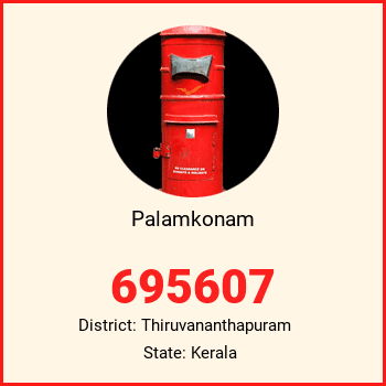 Palamkonam pin code, district Thiruvananthapuram in Kerala