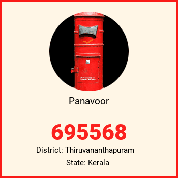 Panavoor pin code, district Thiruvananthapuram in Kerala