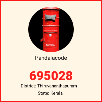 Pandalacode pin code, district Thiruvananthapuram in Kerala