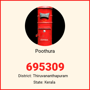 Poothura pin code, district Thiruvananthapuram in Kerala