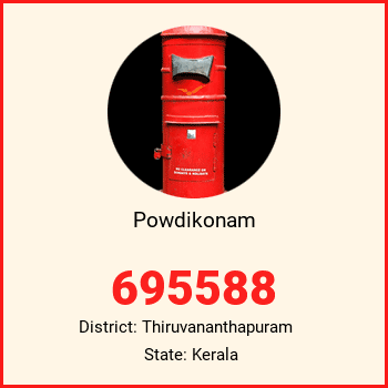 Powdikonam pin code, district Thiruvananthapuram in Kerala