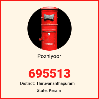 Pozhiyoor pin code, district Thiruvananthapuram in Kerala