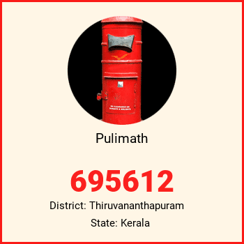Pulimath pin code, district Thiruvananthapuram in Kerala