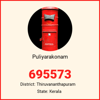 Puliyarakonam pin code, district Thiruvananthapuram in Kerala