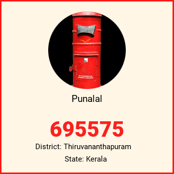 Punalal pin code, district Thiruvananthapuram in Kerala